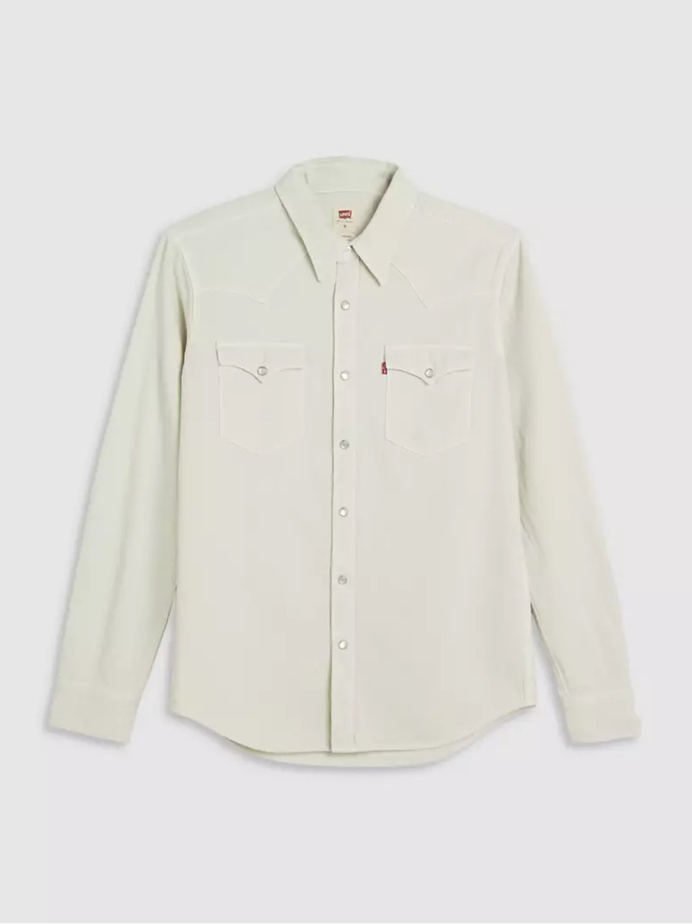 Levi’s Men’s Stereo Silver Birch White Western Shirt Large - Picture 3 of 3